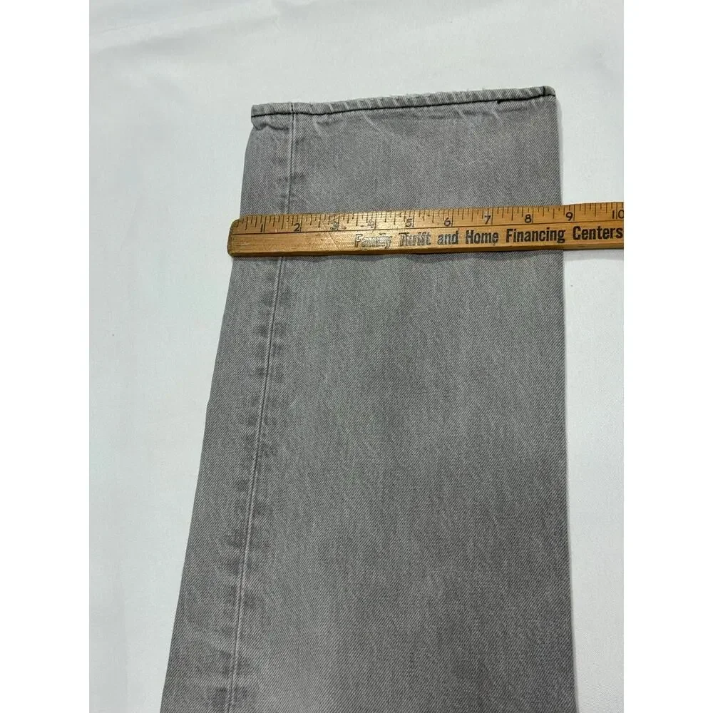 Gray Levi's 501 Men's Jeans 38x30 Straight Leg Button Fly Denim Pants